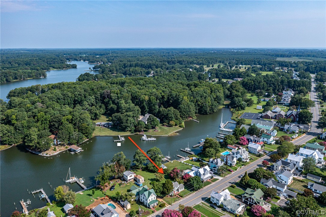 616 Main Street Reedville, VA 22539 - Photo 5 of 30 an aerial view of lake and residential houses with outdoor space