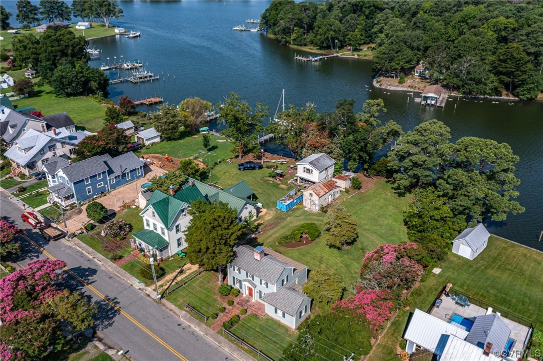 616 Main Street Reedville, VA 22539 - Photo 10 of 30 an aerial view of lake residential house with outdoor space