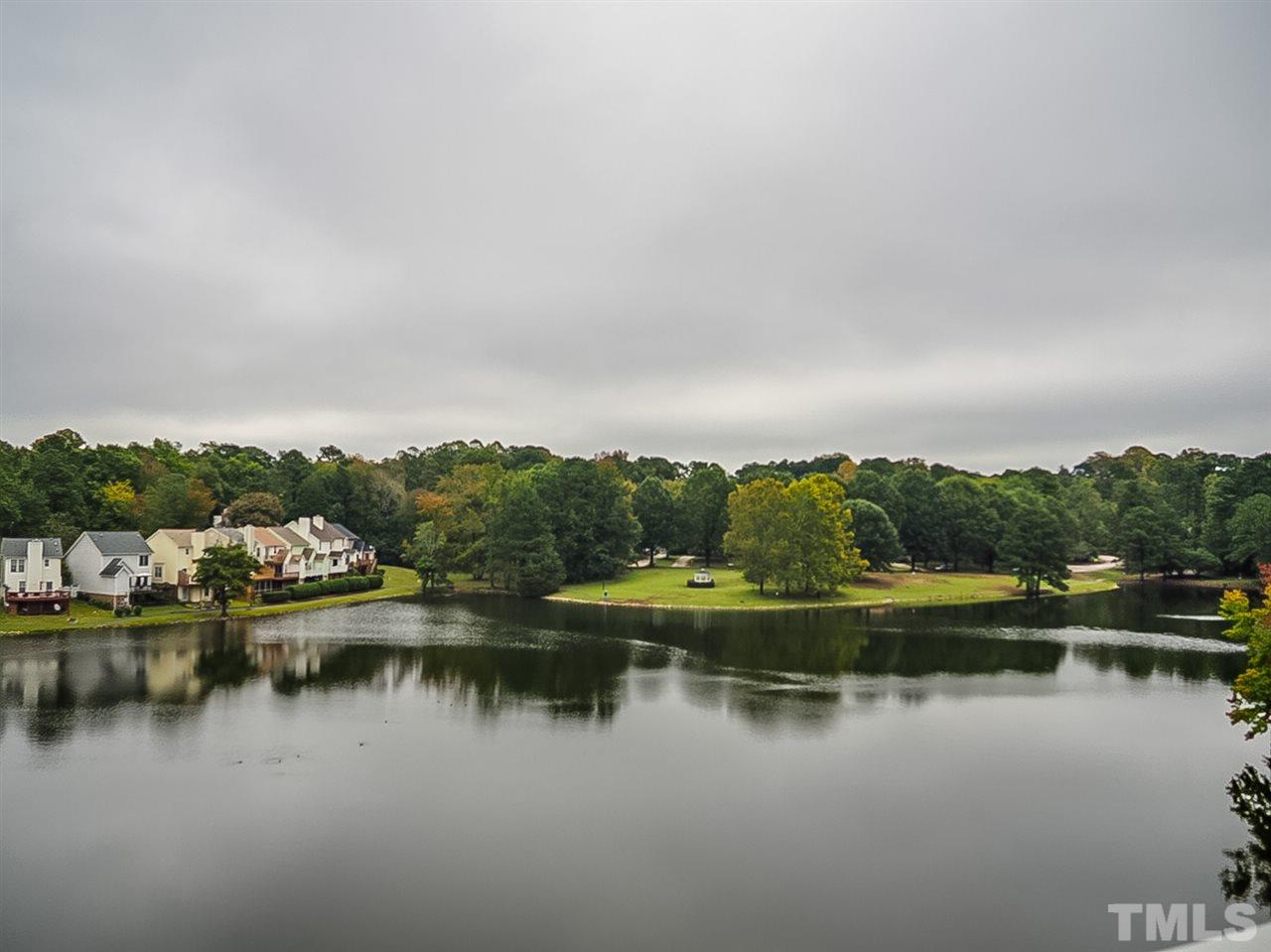 332 Springfork Drive Cary, NC 27513 - Photo 2 of 15 a view of a lake with trees in the back