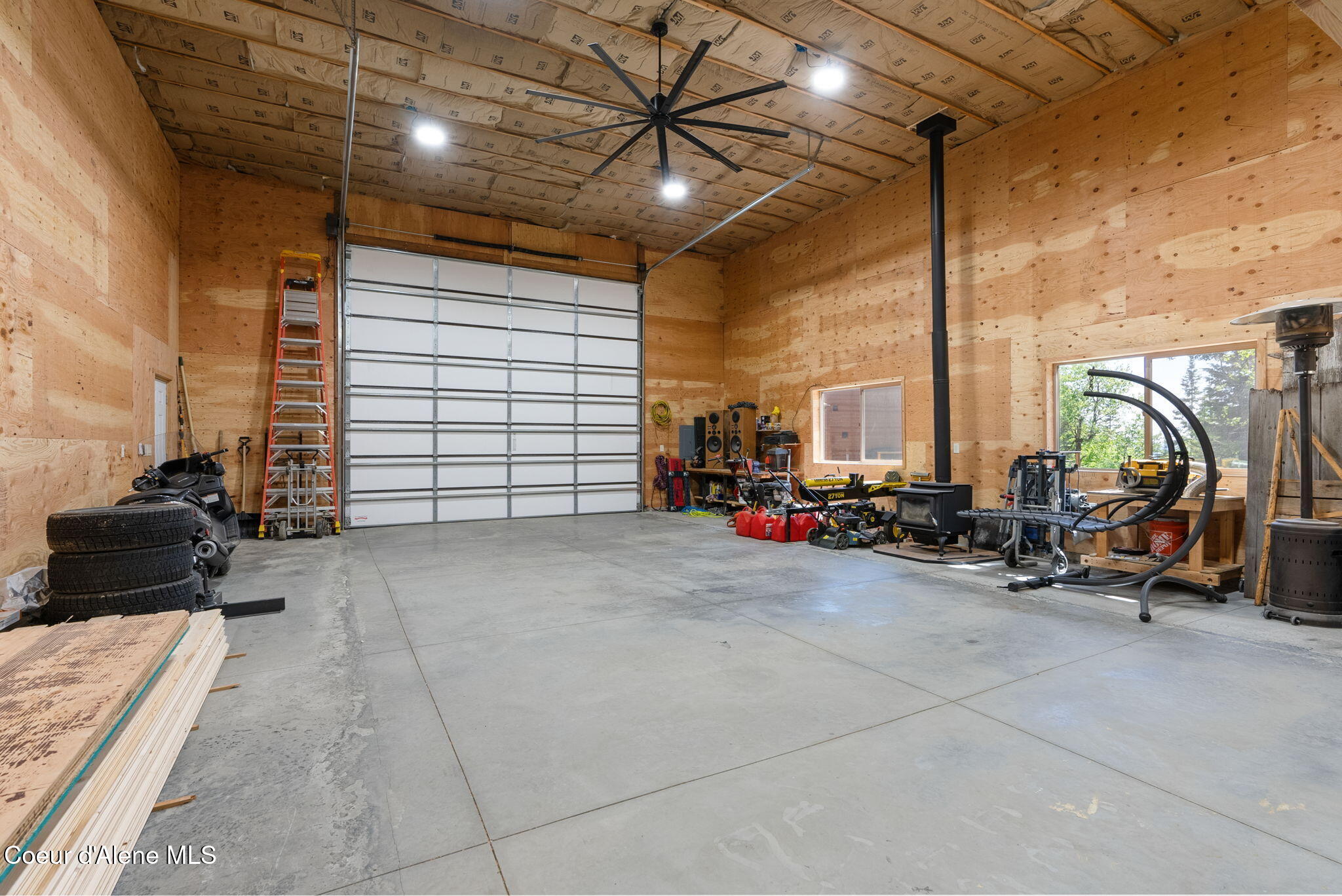 17378 North Freddi Road Rathdrum, ID 83858 - Photo 61 of 93 shop interior with a Big Ass fan