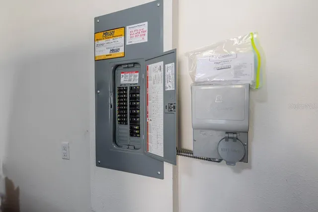 a view of hallway with shower
