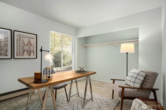 a view of a wooden deck