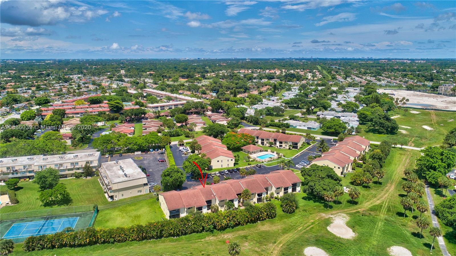 22415 Southwest 61st Way, Unit 107 Boca Raton, FL 33428 - Photo 45 of 48 an aerial view of residential house with outdoor space