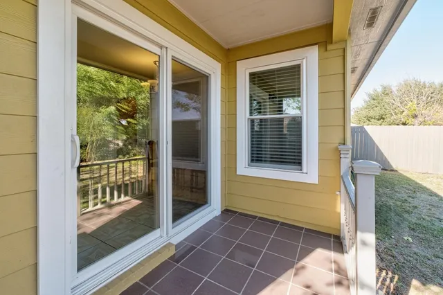 a view of a door of the house