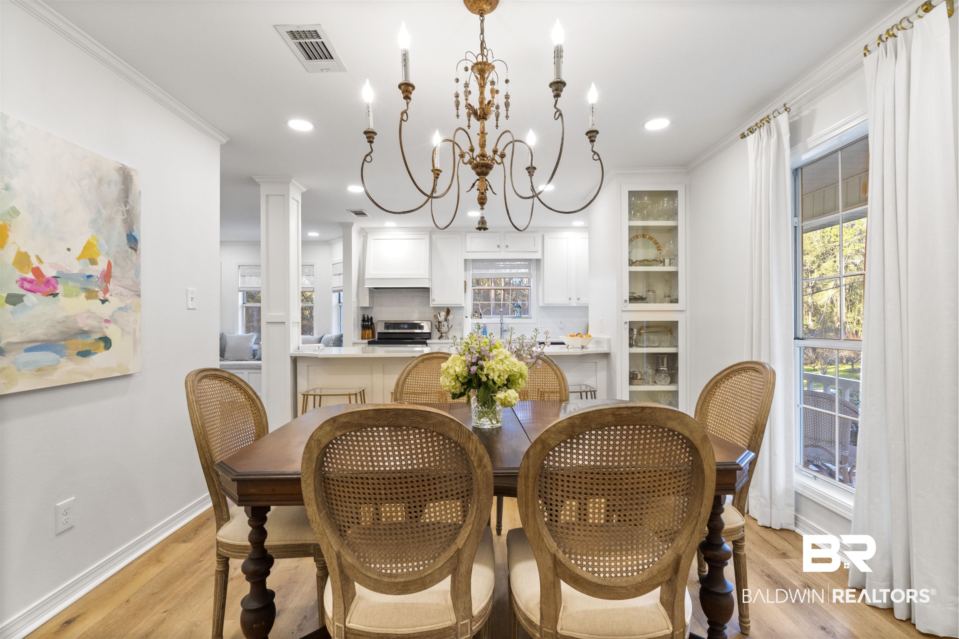 417 Patlynn Drive Fairhope, AL 36532 - Photo 9 of 29 Dining room with views into kitchen