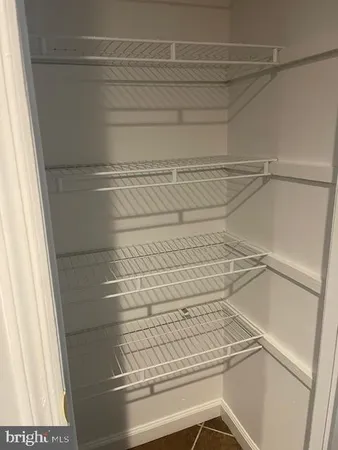 a close view of closet