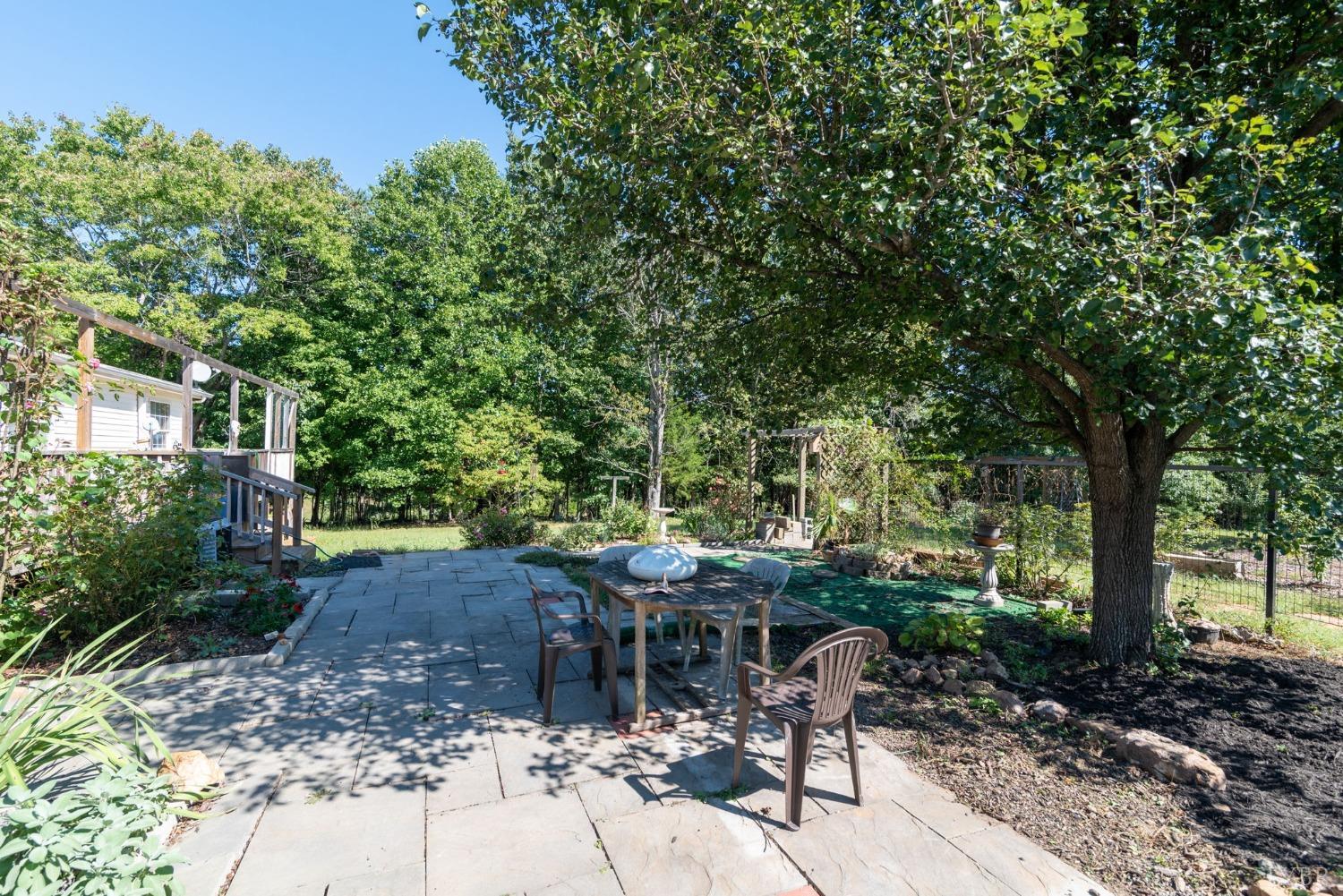 349 Theta Mill Road Gladys, VA 24554 - Photo 30 of 48 a view of backyard with outdoor seating and green space