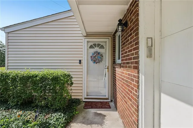 a front view of a house