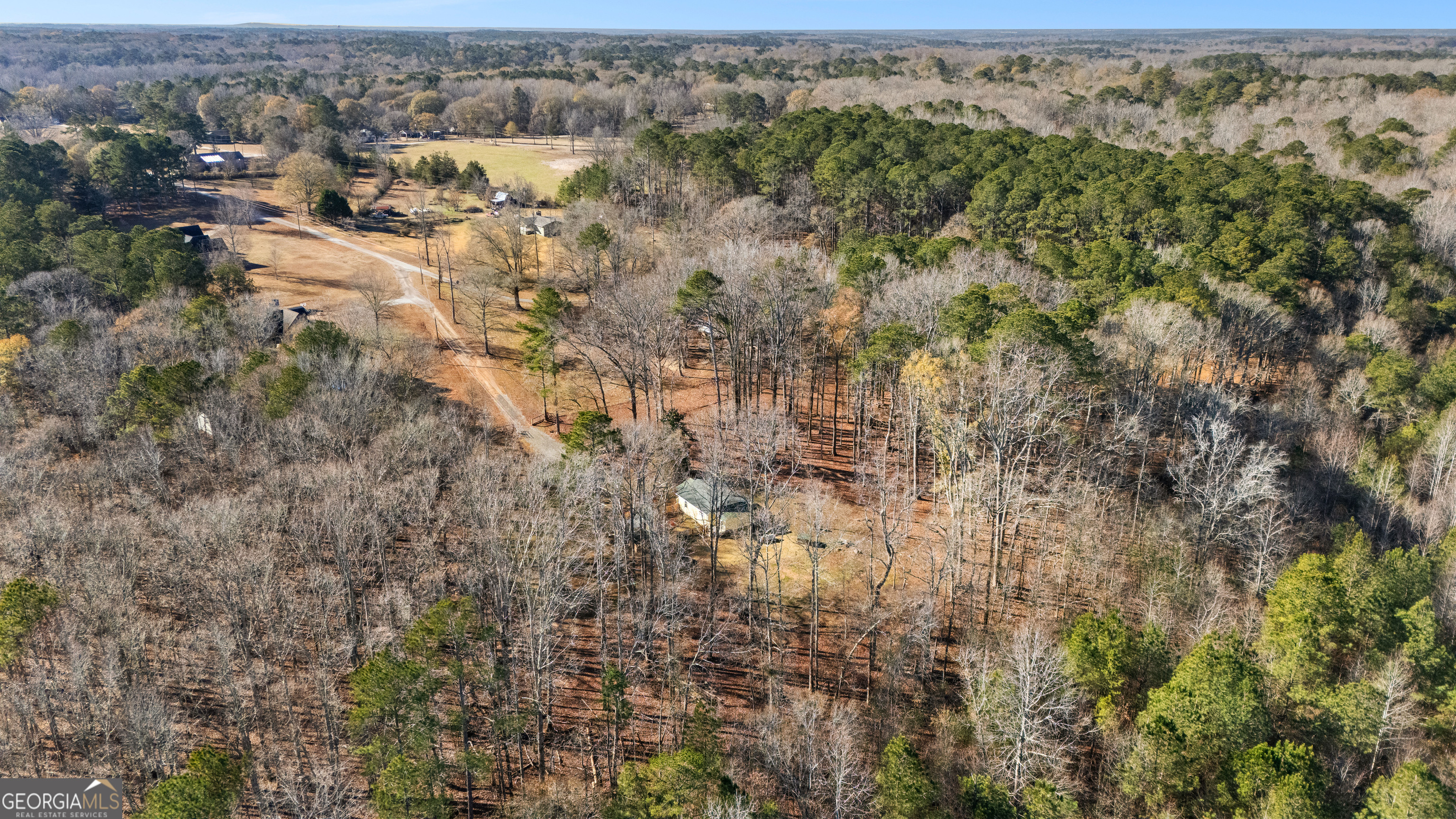 209 Boogers Hill Road Oxford, GA 30054 - Photo 6 of 44 an aerial view of residential house with space and trees all around
