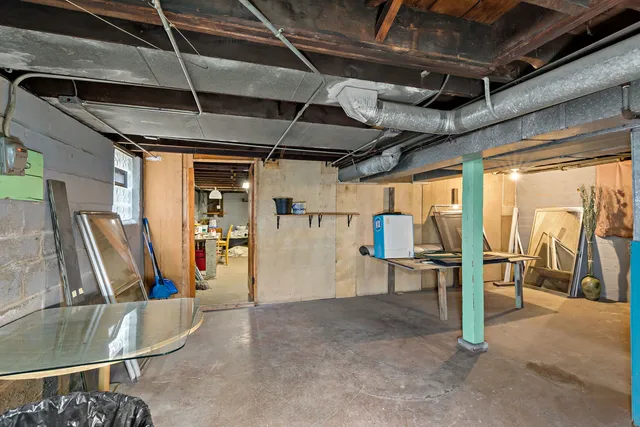 a view of storage and utility room