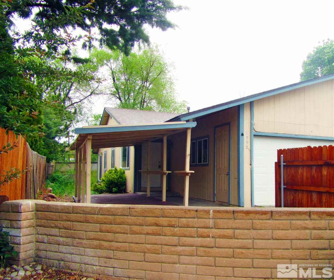 a house with a outdoor space