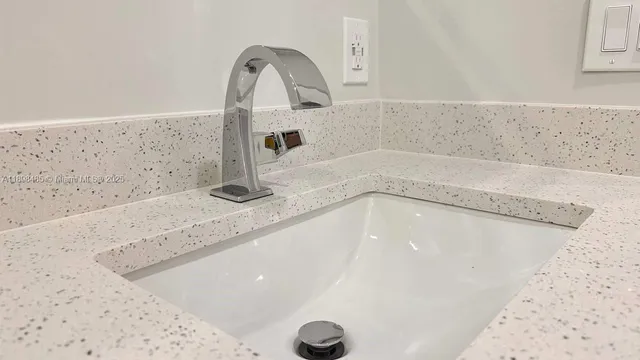 a close view of a faucet in the kitchen