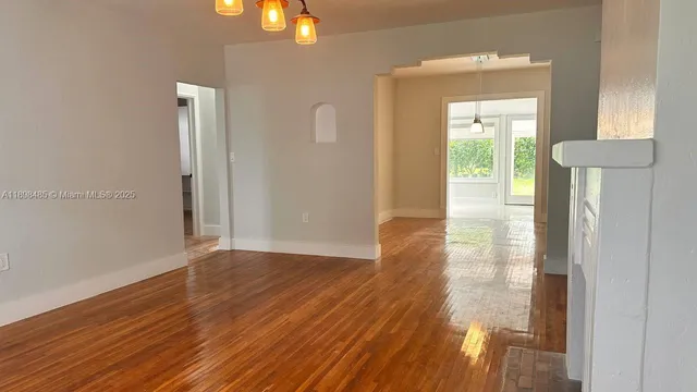 wooden floor in an empty room