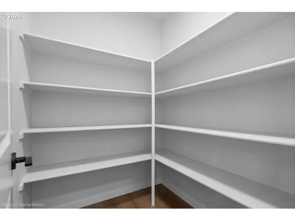 a view of room with empty racks