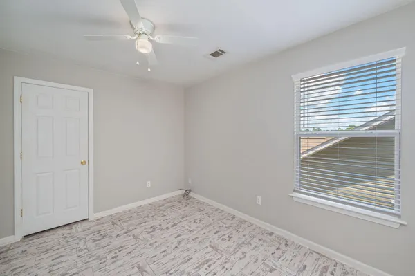 a view of a livingroom with a window