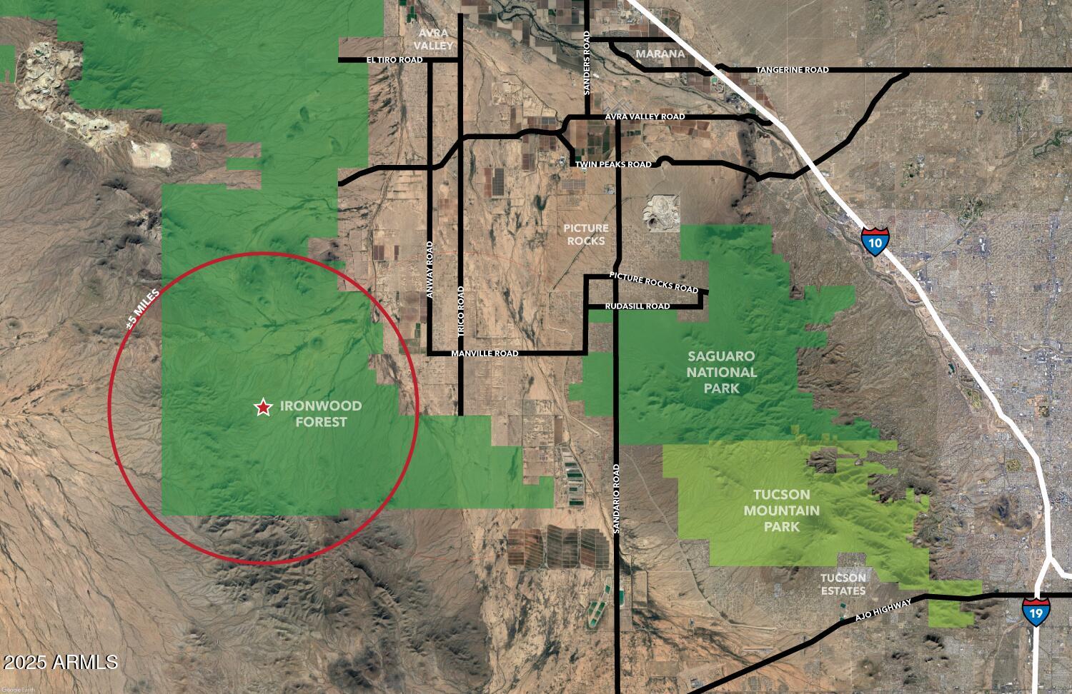 105-acres West Manville Road Marana, AZ 85653 - Photo 3 of 16 Zoom-out