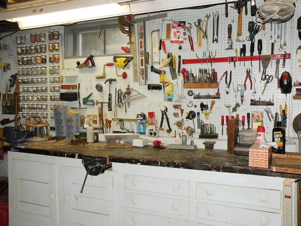 40 Sebago Lake Road Gorham, ME 04038 - Photo 23 of 26 Workbench in basement - craftsman's...