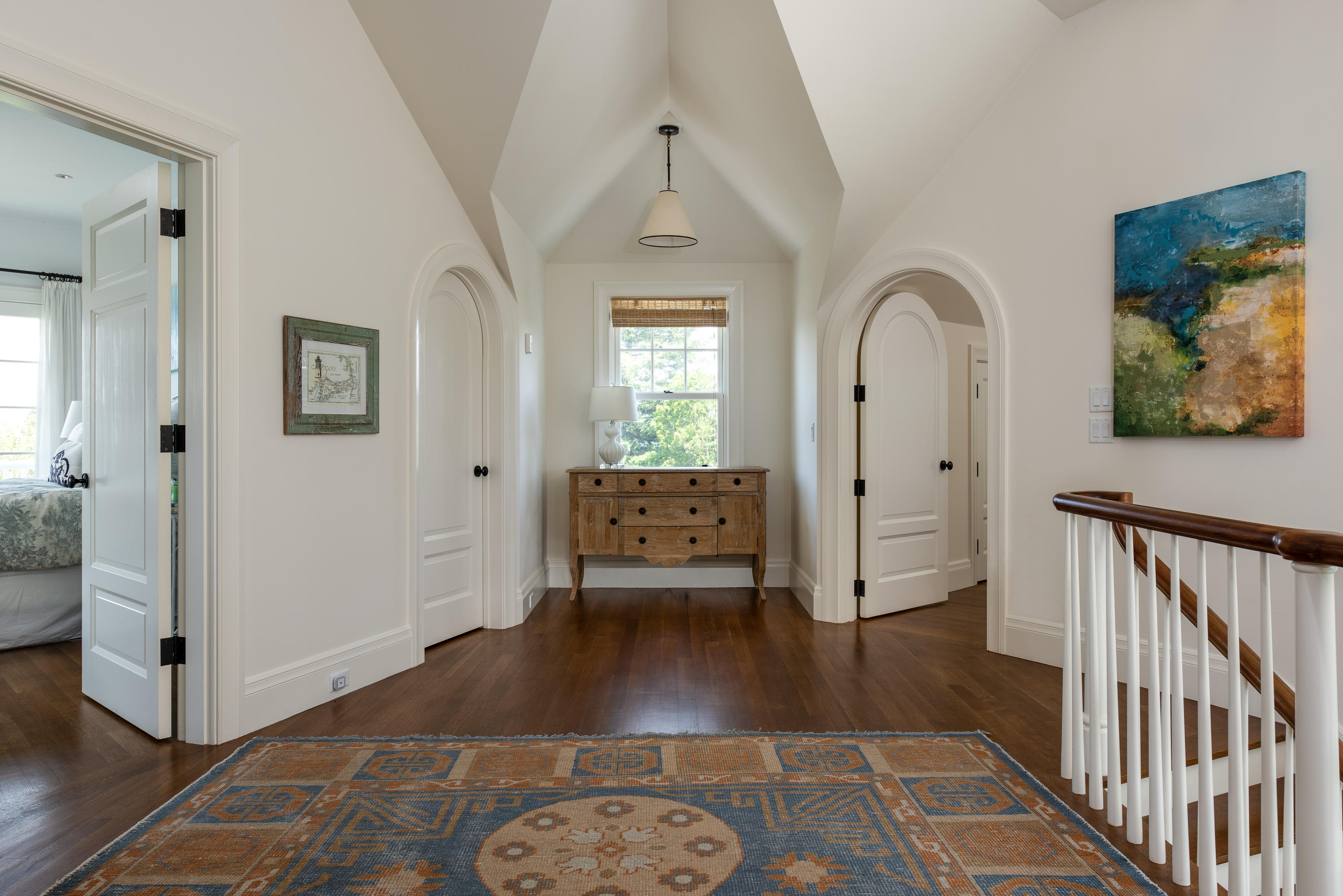 85 Salten Point Road Barnstable, MA 02630 - Photo 21 of 34 a view of a hallway with entryway wooden floor and front door