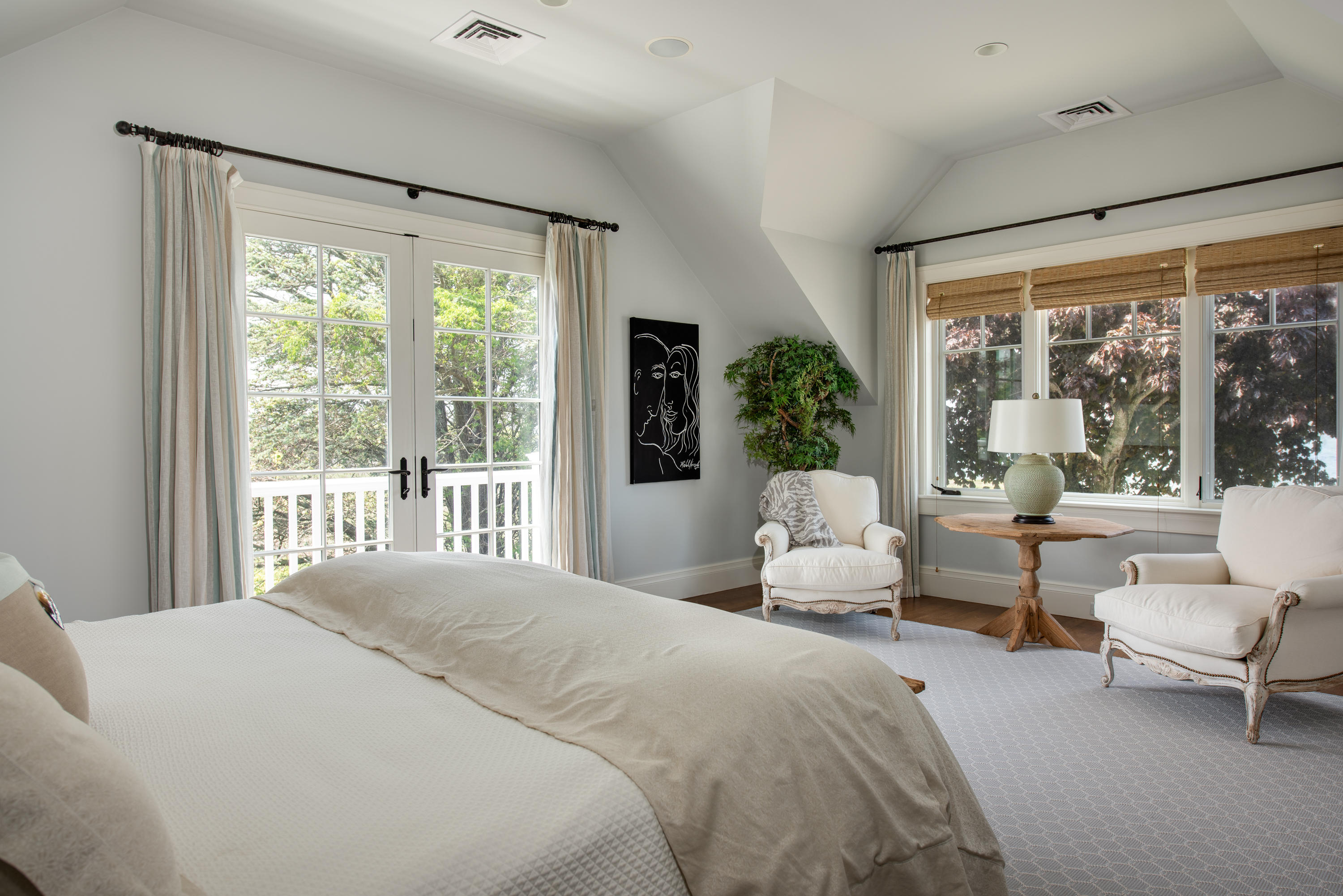 85 Salten Point Road Barnstable, MA 02630 - Photo 22 of 34 a bedroom with a large bed and a large window