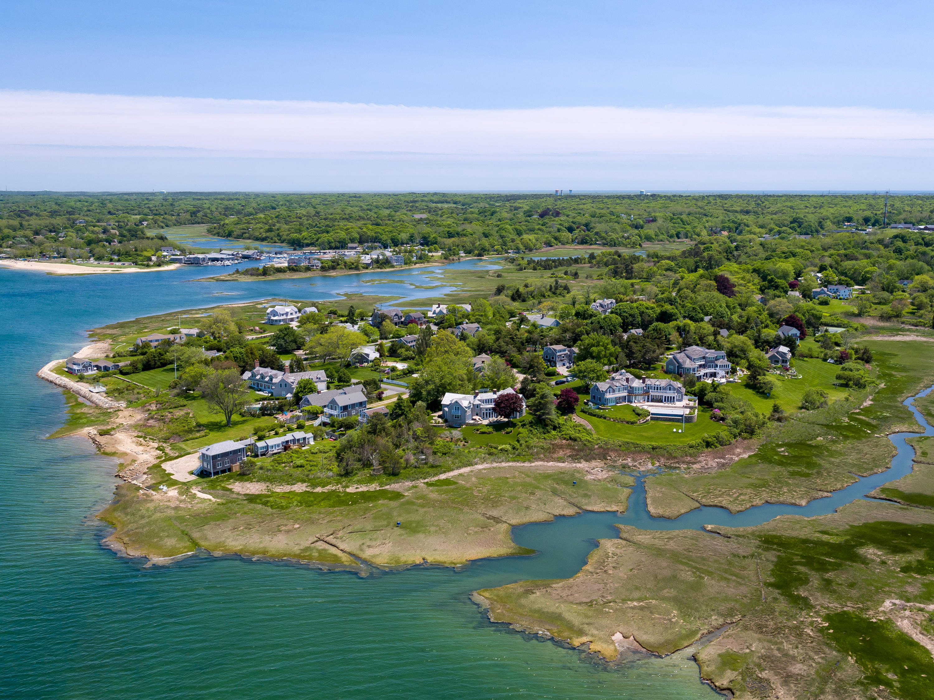 85 Salten Point Road Barnstable, MA 02630 - Photo 32 of 34 a view of a lake with a city