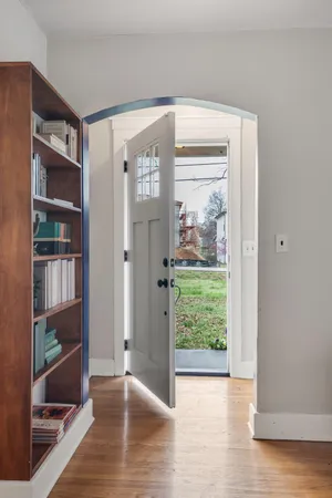 a view of livingroom with furniture and floor to ceiling window