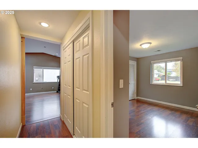 a view interior of a house wooden floor and windows