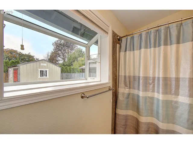 a view of a house and a mountain view