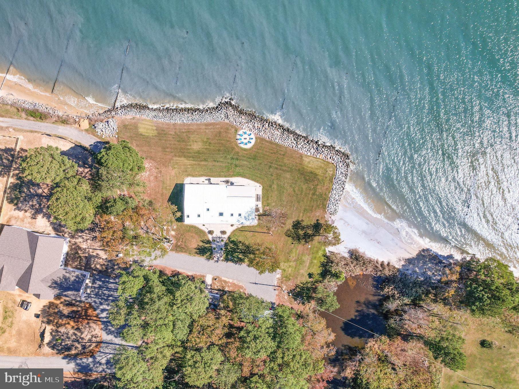 160 Shipwatch Lane Reedville, VA 22539 - Photo 45 of 55 private beach on the right- expansive views!