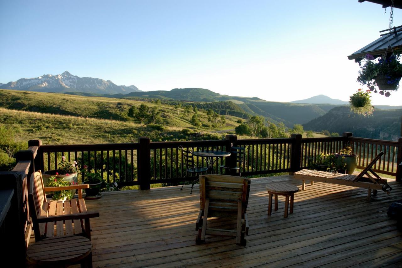 3315 Last Dollar Road Telluride, CO 81435 - Photo 11 of 12 a view of a balcony with outdoor seating