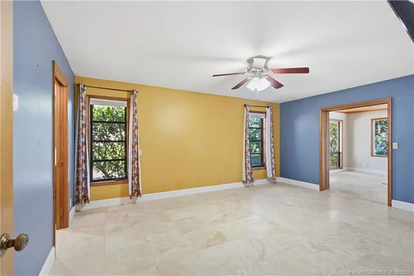 a view of a livingroom with a flat screen tv