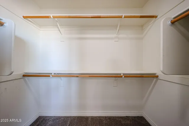 a close up view of racks on the wall