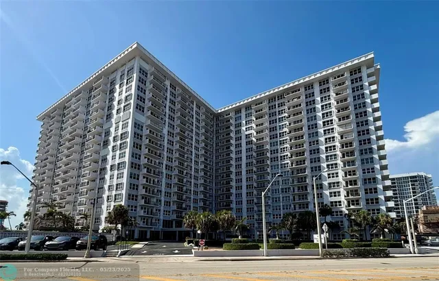 a front view of a building