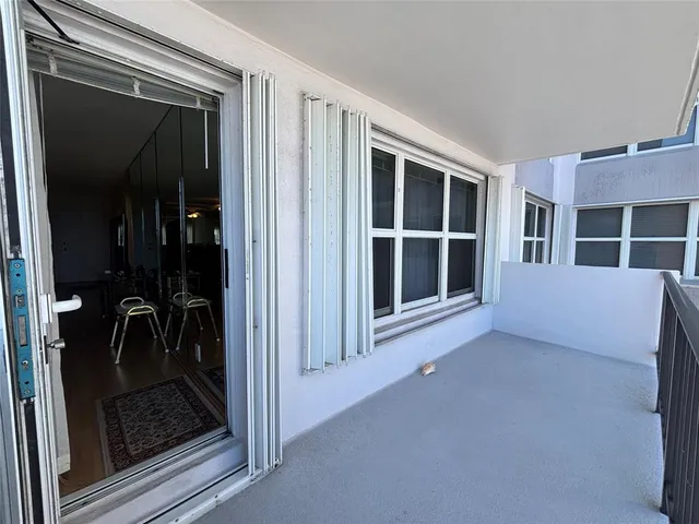 a view of an front door