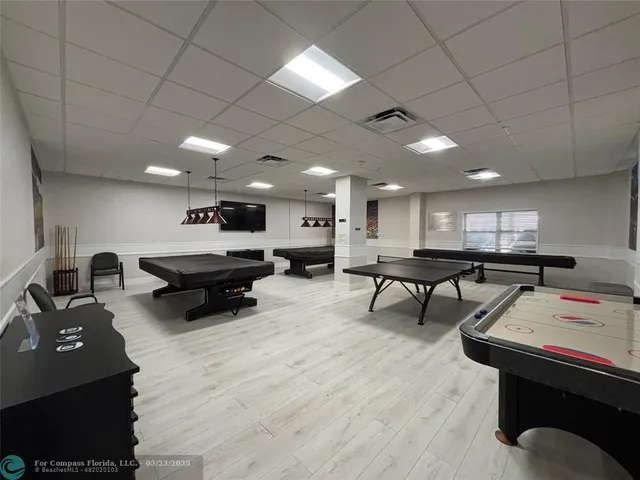 a room with furniture and a table