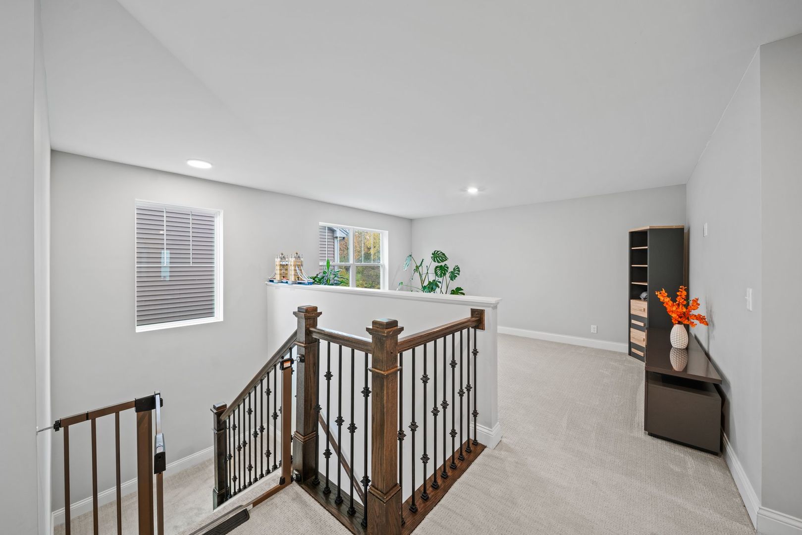 265 South Pointe Avenue South Elgin, IL 60177 - Photo 23 of 43 a view of a hallway with a livingroom with furniture and white floor