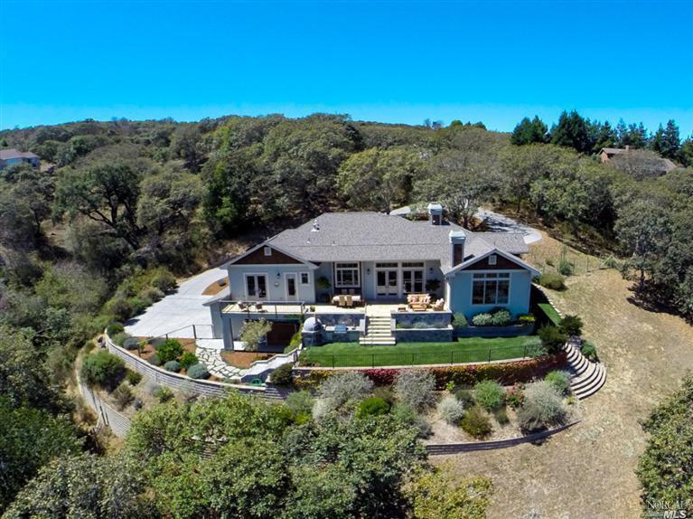 6620 Ridgeview Lane Sebastopol, CA 95472 - Photo 1 of 1 an aerial view of a house with yard swimming pool and outdoor seating