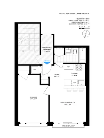 $619,000 | 442 Pulaski Street, Unit 2F | Bedford-Stuyvesant