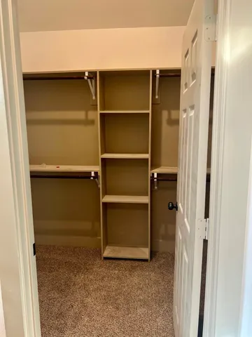 a view of closet area