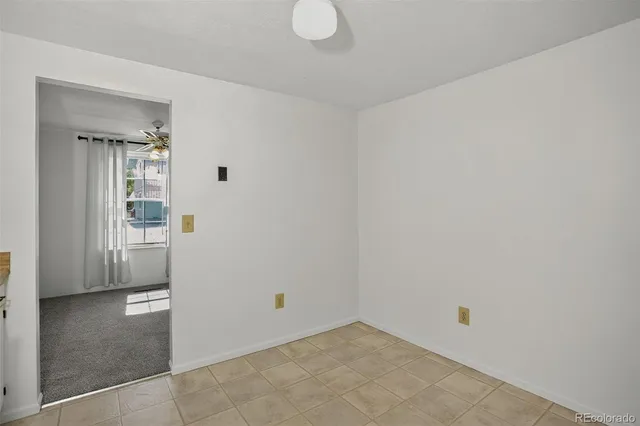 a view of an empty room