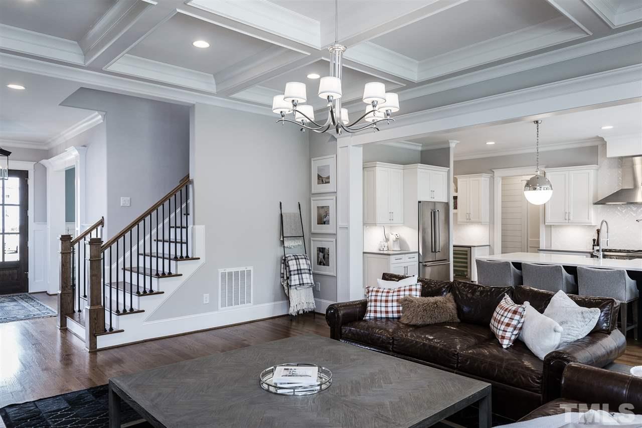 5417 Winding View Lane Raleigh, NC 27615 - Photo 9 of 30 Notice the detailed coffered ceilings.