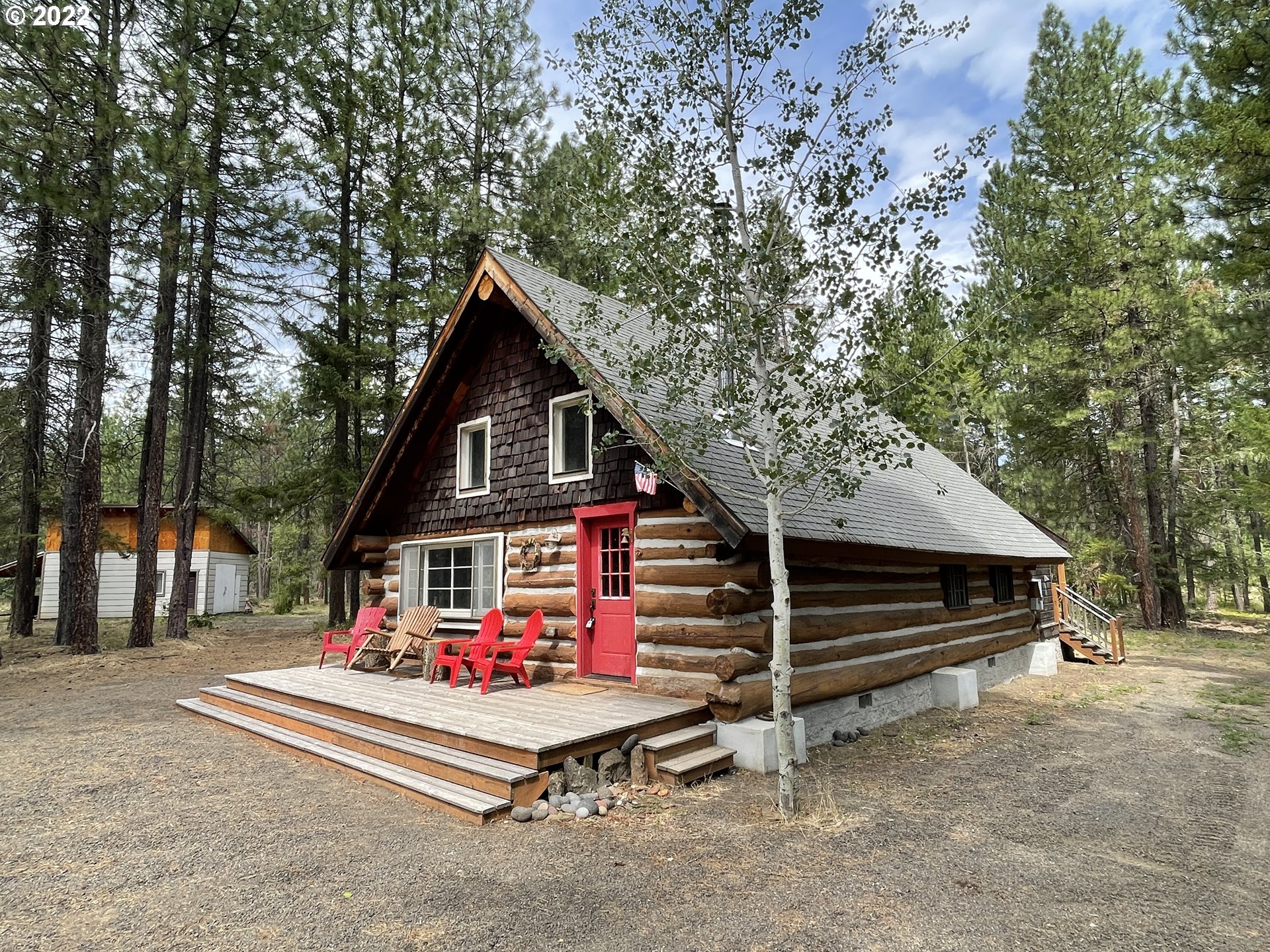 a view of outdoor space and deck