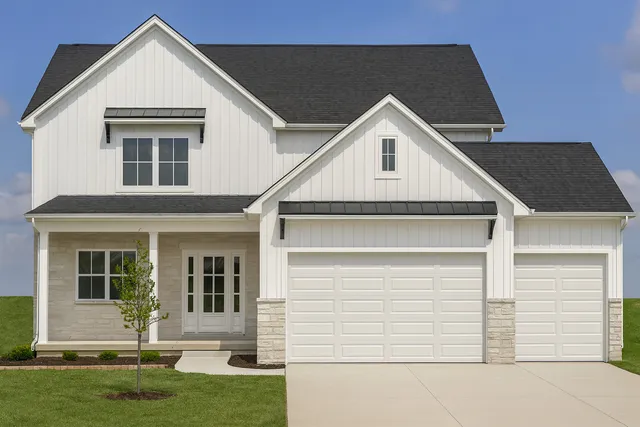 front view of house with a yard