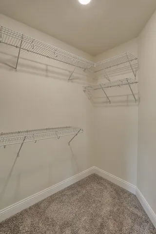 a view of a room with empty racks