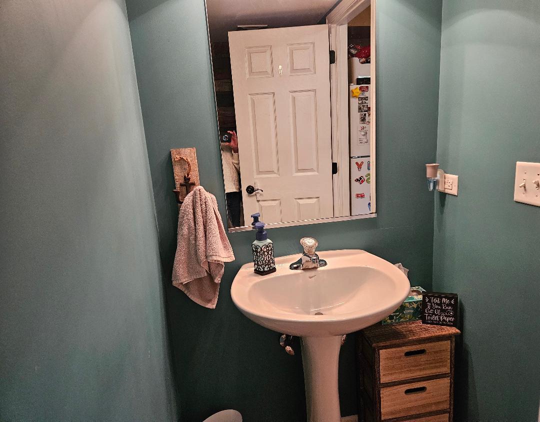 25159 Faraday Road Manhattan, IL 60442 - Photo 12 of 28 a bathroom with a sink and a mirror