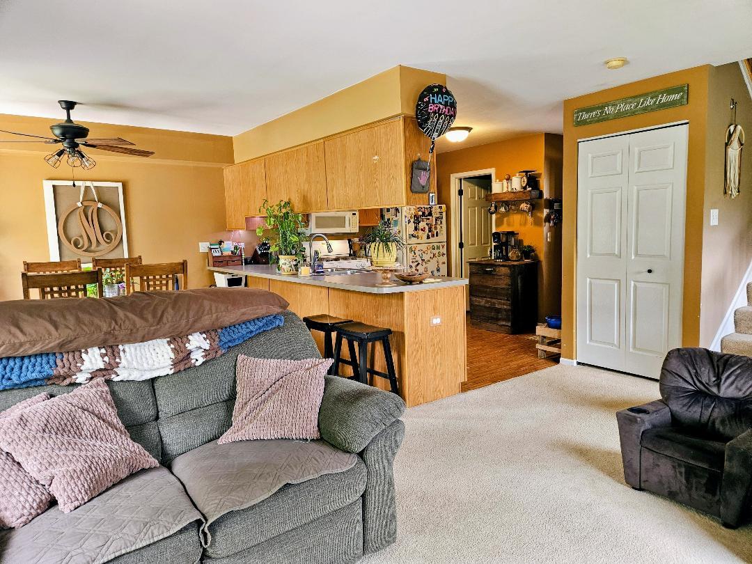 25159 Faraday Road Manhattan, IL 60442 - Photo 6 of 28 a living room with furniture and a ceiling fan