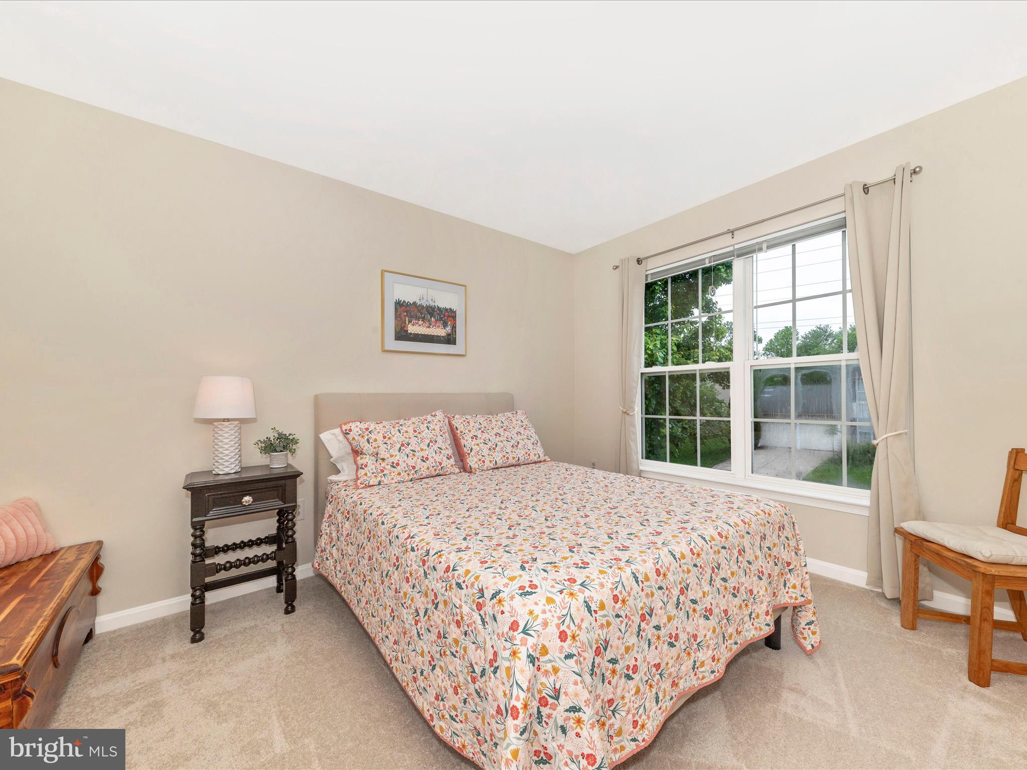 9034 Allington Manor Circle West Frederick, MD 21703 - Photo 28 of 55 a bedroom with a bed lamp and a window