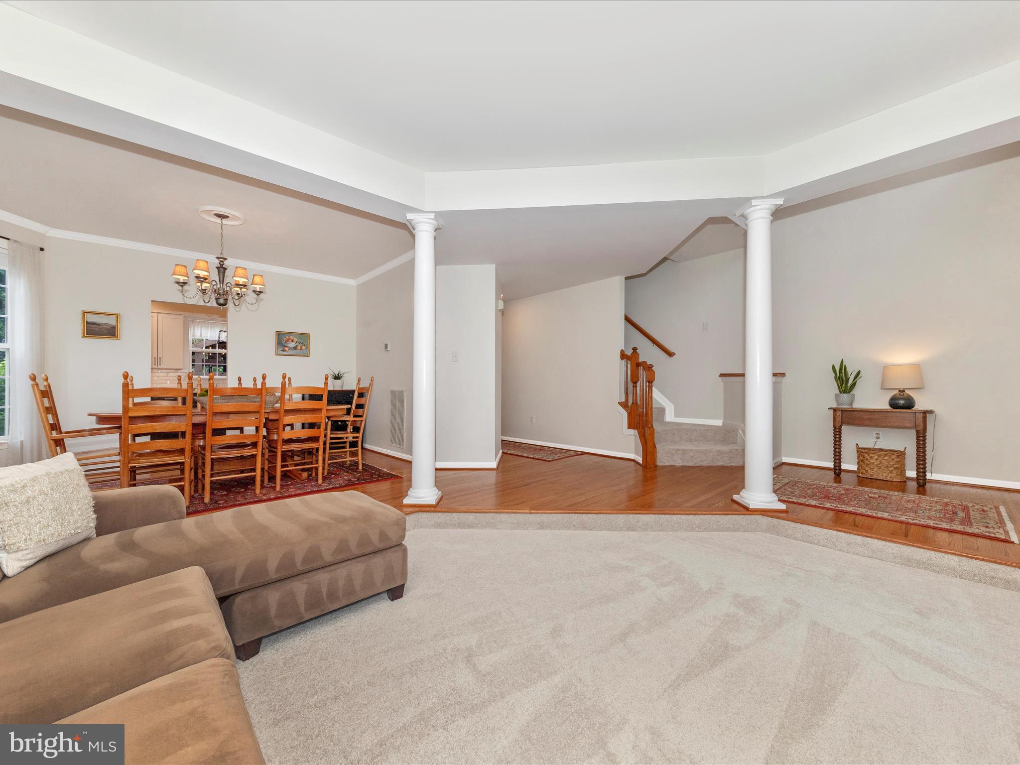 9034 Allington Manor Circle West Frederick, MD 21703 - Photo 3 of 55 a living room with furniture and a wooden floor