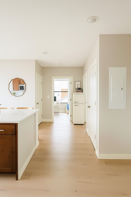 400 West Broadway, Unit 505 Boston, MA 02127 - Photo 8 of 18 a view of a kitchen cabinets and wooden floor
