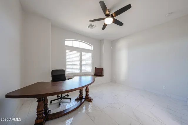 a view of a workspace with a window