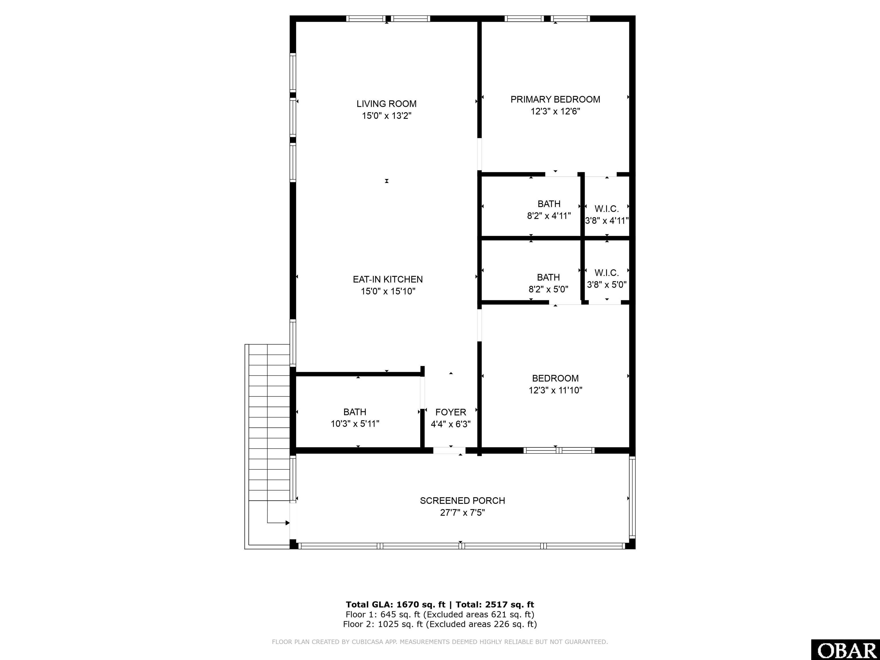 2364 Carova Road Corolla, NC 27927 - Photo 27 of 28 Upstairs Floorplan